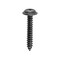 Auveco Phillips Flat Top Washer Head Tapping Screw #8 x 1in - Black, 100PK 23631 - alternate 1