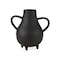 Homeroots 8" Black Two Handle Ceramic Jug Vase 392540 - alternate 1