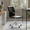 Martha Stewart Taytum Upholstered Office Chair in Black/Polished Nickel CH-142370-BK-MS - alternate 7