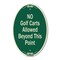 Signmission No Golf Carts Allowed Beyond This Point, 12 Inch X 18 Inch Designer, Heavy Gauge Aluminum A-OV-G-1218-9830 - alternate 1