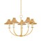 Mitzi Twila 5 Light Chandelier 16 In. Vintage Gold Leaf H868805-VGL - alternate 1