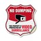 Signmission No Dumping Shield Sign This Property Is, 12 Inch X 12 Inch, Vinyl Decal SHI-D-12-393 - alternate 1
