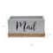 Homeroots 6" Gray Wood Cube or Bin 661205 - alternate 3