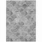 Homeroots 9' X 12' Gray Charcoal And Ivory Abstract Washable Indoor Outdoor Area Rug 577671 - alternate 6