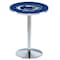 Holland Bar Stool Co 42" Chrome Penn State Pub Table, 36" dia. Top L214C4236PennSt - alternate 1