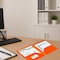 C-Line Products 8-1/2" x 11" Orange Two-Pocket 3-Hole Punch Heavyweight Poly Portfolio Folder, 25EA/BX, 6BX/CT 33932-BX - alternate 3