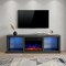Homeroots 70in Black Wood Fireplace Entertainment Center With Fireplace 723797 - alternate 4