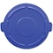 Rubbermaid Commercial BRUTE(R) 55 gal Trash Can Lid, Flat Blue, Resin, 0 Openings 26 3/4 in W/Dia 1779733 - alternate 1