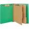 Universal One Pressboard End Tab Foldr, 6Sec, Green, 10PK UNV10317 - alternate 2