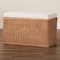 Bali & Pari Eamon Braided Natural Rattan Storage Bench 259-14273-ZORO - alternate 7