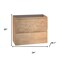 Homeroots 24" Oak Wood Freestanding Bathroom Vanity With White Sink And Two Drawers 627445 - alternate 5