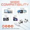 Delton USB-C Wired In-Ear Computer Headset/Headphone with Mic, White 15EC - alternate 6