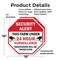Signmission Security Alert This Farm Under 24 H, 18 inch X 18 inch, Plastic Sign, 2PK OC-P-2PACK-18-329 - alternate 5