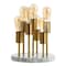 Jonathan Y Pleiades 13.5" Modern Metal/Resin LED Accent Lamp, Brass Gold/White JYL1060A - alternate 9