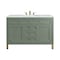 James Martin Vanities Chicago 48 in. Single Vanity, Smokey Celadon, w/ 3 CM Ethereal Noctis Silestone Top 503-V48-SC-3ENC - alternate 1
