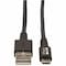 Eaton EATON Heavy-duty USB 2.0 USB-A To Micro-b Cable, M/m, Uhmwpe And Aramid Fibers U050-003-GY-MAX - alternate 1