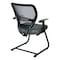 Space Seating 55 Series Professional AirGrid Back Visitors Chair, Grey 5505-2M - alternate 4