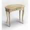 Homeroots 32" Brown Solid Manufactured Wood Kidney Writing Desk 389431 - alternate 3