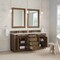 James Martin Vanities Bristol 72" Double Vanity, Saddle Brown, w/ 3 CM Siberian Silestone Top 157-V72-SBR-3SFR - alternate 4