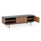 Homeroots 63in Walnut And Gray Wood Open And Enclosed Storage TV Stand 473295 - alternate 4