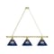 Holland Bar Stool Co Utah State 3 Shade Billiard Light, Brass Fixture BL3BRUtahSt - alternate 1