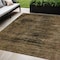 Homeroots 5' X 8' Brown And Charcoal Floral Washable Indoor Outdoor Area Rug 631006 - alternate 1