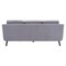Homeroots 79" Gray Polyester Sofa With Black Legs 396462 - alternate 5