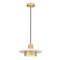 Z-Lite Ludo Matte White + Modern Gold 1 Light Pendant 829P12-MW-MGLD-LED - alternate 1