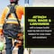 Fall Safe Safety Harness, Aluminum, S/M, Black/Green FS240ICD-S/M - alternate 5