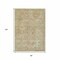 Homeroots 8' X 10' Salmon Fern Green And Beige Floral Medallion Washable Indoor Outdoor Area Rug 616631 - alternate 7