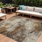 Homeroots 10' X 14' Brown And Beige Abstract Washable Indoor Outdoor Area Rug 630620 - alternate 1