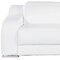Homeroots 76in White and Silver Italian Leather Power Reclining Loveseat 633747 - alternate 8