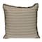 Homeroots 24" Green and White Striped Cotton Throw Pillow With Fringe 529271 - alternate 4