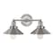 Jonathan Y July 17.5" 2-Light Industrial Farmhouse Metal Vanity Light, Nickel JYL7427B - alternate 5