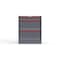 Strong Hold 3 drawer cabinet - (1x 3ft, 2x 12ft) - Red accents - Keyed Alike S3036-PPAAS-0303DS - alternate 1