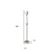 Homeroots 68in Silver Steel Six Hook Freestanding Coat Rack 372948 - alternate 5