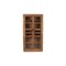 Homeroots 42in Brown Solid Wood And Glass Bar Cabinet With Four Shelves 489036 - alternate 1