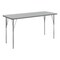 Flash Furniture Wren 60 in x 24 in Adjustable Height Activity Table, Thermal Laminate Top, Standard Legs, Gray XU-A2460-REC-GRY-T-A-GG - alternate 1