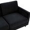 Leisuremod Lincoln 3-Seater Velvet or Leather Sofa with Stainless Steel Base LAB83BL - alternate 5