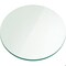 Fab Glass And Mirror 34in in Round 3/8in Thick Tempered Flat Polish Edge Glass Table Top, Clear, Wall Mirror 34RT10THFLTE - alternate 1