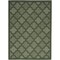 Homeroots 6' X 9' Dark Green And Light Green Trellis Indoor Outdoor Area Rug 545232 - alternate 6