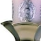 Homeroots Set of Two Silver Metallic Polyresin Ornate Tabletop Pillar Candle Holders With Candle, 2PK 468329 - alternate 4