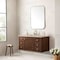 James Martin Vanities Amberly 48" Single Vanity, Mid-Century Walnut, w/ 3 CM Tajnar Eclos Top 670-V48-WLT-3TJR - alternate 5