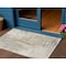 Homeroots 3' X 5' Ivory And Beige Abstract Washable Indoor Outdoor Area Rug 609202 - alternate 1