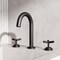 Vigo Jewel Two Handle Three-Hole Widespread Bathroom Faucet with Cross Handles in Matte Black VG01308MB - alternate 4