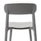 Flash Furniture Dover Indoor-Outdoor Stacking Patio Chair w/Curved Backrest, All-Weather Resin Chair in Gray DHF-340-APP-GRY-GG - alternate 7