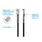 Monoprice Slim Cat6 Utp Cable, 14 ft.Black 13547 - alternate 4