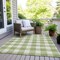 Homeroots 3' X 5' Artichoke Green And Gray Plaid Washable Indoor Outdoor Area Rug 595361 - alternate 5