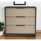 Homeroots 28" Brown And Black Three Drawer Dresser 477803 - alternate 3