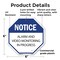 Signmission Notice Alarm and Video Monitoring i, 6 Inch X 6 Inch, Plastic Sign OC-P-6-325 - alternate 5